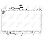 Hladnjak, hlađenje motora NRF NRF 53277 IC-C3CAEF