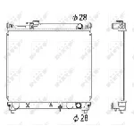 Hladnjak, hlađenje motora NRF NRF 53279 IC-AE56F0