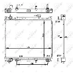 Hladnjak, hlađenje motora NRF NRF 53289 IC-C2FF4A