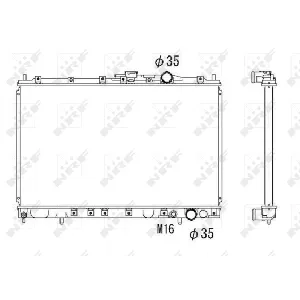 Hladnjak, hlađenje motora NRF NRF 53301 IC-C2FF4E