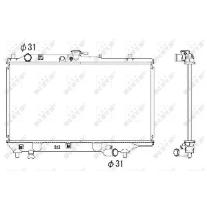 Hladnjak, hlađenje motora NRF NRF 53322 IC-AE5711