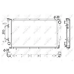 Hladnjak, hlađenje motora NRF NRF 53326 IC-AE5714