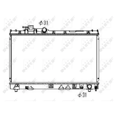 Hladnjak, hlađenje motora NRF NRF 53352 IC-AE5747