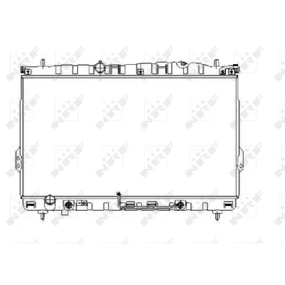 Hladnjak, hlađenje motora NRF NRF 53354 IC-AE5749