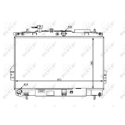 Hladnjak, hlađenje motora NRF NRF 53362 IC-AE5750