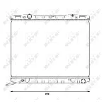 Hladnjak, hlađenje motora NRF NRF 53365 IC-AE5753