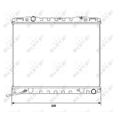 Hladnjak, hlađenje motora NRF NRF 53365 IC-AE5753