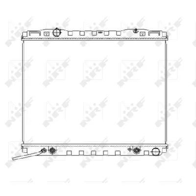 Hladnjak, hlađenje motora NRF NRF 53366 IC-AE5754