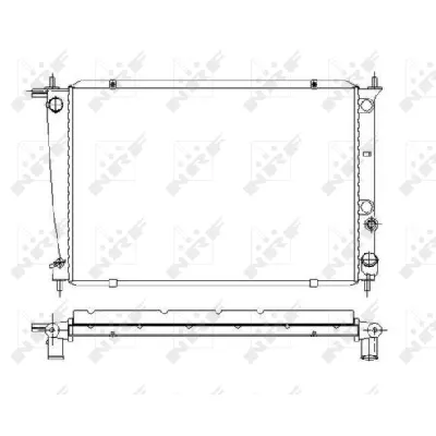 Hladnjak, hlađenje motora NRF NRF 53371 IC-AE5758
