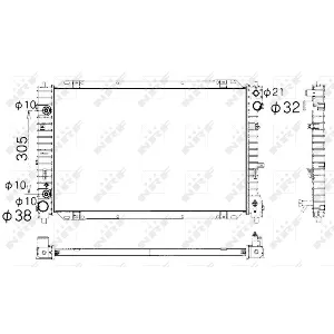 Hladnjak, hlađenje motora NRF NRF 53377 IC-C2FF56