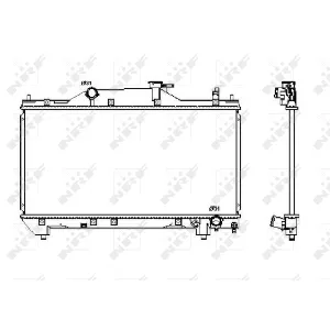 Hladnjak, hlađenje motora NRF NRF 53380 IC-AE5760