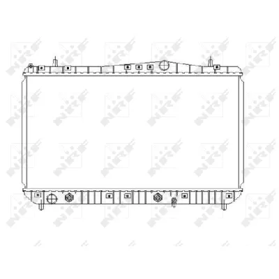 Hladnjak, hlađenje motora NRF NRF 53385 IC-AE5764