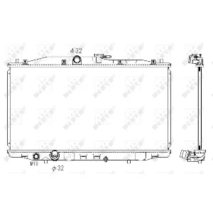 Hladnjak, hlađenje motora NRF NRF 53392 IC-C2FF5B