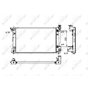 Hladnjak, hlađenje motora NRF NRF 53395 IC-C3CB6E