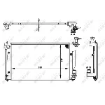 Hladnjak, hlađenje motora NRF NRF 53398 IC-C2FF5E