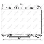 Hladnjak, hlađenje motora NRF NRF 53407 IC-AE5770