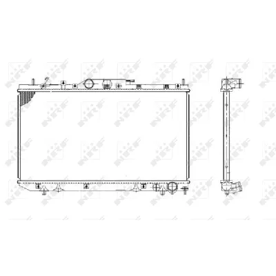 Hladnjak, hlađenje motora NRF NRF 53420 IC-AE577B