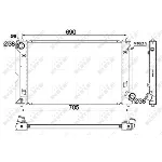 Hladnjak, hlađenje motora NRF NRF 53421 IC-AE577C