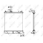 Hladnjak, hlađenje motora NRF NRF 53430 IC-AE5783
