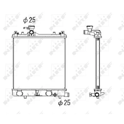 Hladnjak, hlađenje motora NRF NRF 53430 IC-AE5783