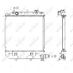 Hladnjak, hlađenje motora NRF NRF 53433 IC-AE5784