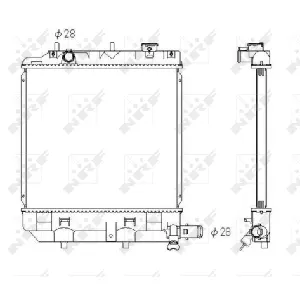 Hladnjak, hlađenje motora NRF NRF 53433 IC-AE5784