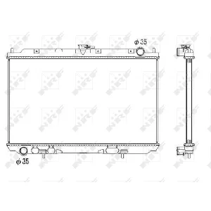 Hladnjak, hlađenje motora NRF NRF 53438 IC-C35AC9