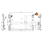 Hladnjak, hlađenje motora NRF NRF 53455 IC-C2FF63