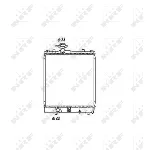 Hladnjak, hlađenje motora NRF NRF 53456 IC-AE5792