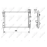 Hladnjak, hlađenje motora NRF NRF 53464 IC-B3F96F