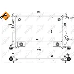 Hladnjak, hlađenje motora NRF NRF 53465 IC-C3CB17