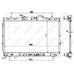 Hladnjak, hlađenje motora NRF NRF 53471 IC-AE579A