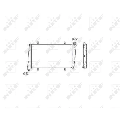 Hladnjak, hlađenje motora NRF NRF 53483 IC-C2FF69