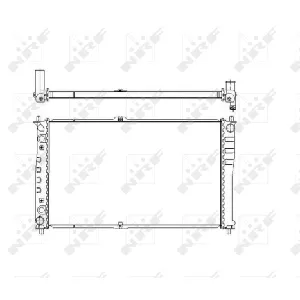 Hladnjak, hlađenje motora NRF NRF 53484 IC-C2FF6A