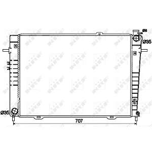 Hladnjak, hlađenje motora NRF NRF 53497 IC-C3CB9F