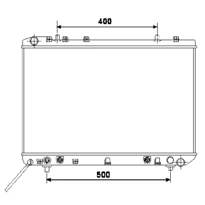Hladnjak, hlađenje motora NRF NRF 53499 IC-C3C9D8