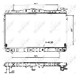 Hladnjak, hlađenje motora NRF NRF 53504 IC-AE579C