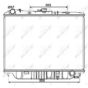 Hladnjak, hlađenje motora NRF NRF 53517 IC-C2FF70