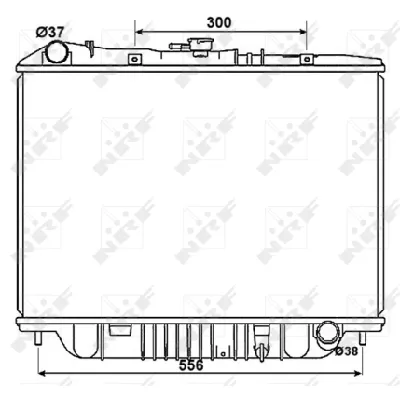Hladnjak, hlađenje motora NRF NRF 53517 IC-C2FF70