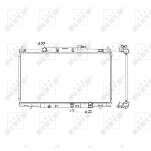 Hladnjak, hlađenje motora NRF NRF 53573 IC-C2FF8A