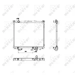 Hladnjak, hlađenje motora NRF NRF 53576 IC-BA8221