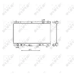 Hladnjak, hlađenje motora NRF NRF 53588 IC-C3CB76