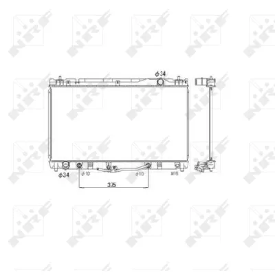 Hladnjak, hlađenje motora NRF NRF 53588 IC-C3CB76