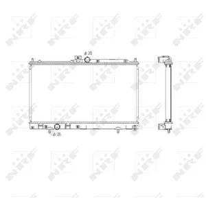 Hladnjak, hlađenje motora NRF NRF 53591 IC-C0B89E