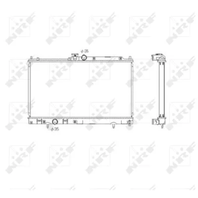 Hladnjak, hlađenje motora NRF NRF 53591 IC-C0B89E