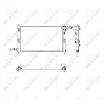 Hladnjak, hlađenje motora NRF NRF 53593 IC-BC4B47