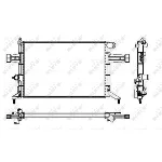 Hladnjak, hlađenje motora NRF NRF 53628 IC-AE573C