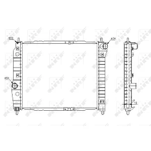 Hladnjak, hlađenje motora NRF NRF 53637 IC-AE57A8