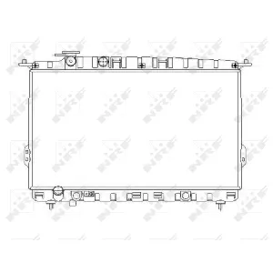 Hladnjak, hlađenje motora NRF NRF 53642 IC-AE57AB