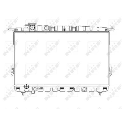 Hladnjak, hlađenje motora NRF NRF 53642 IC-AE57AB